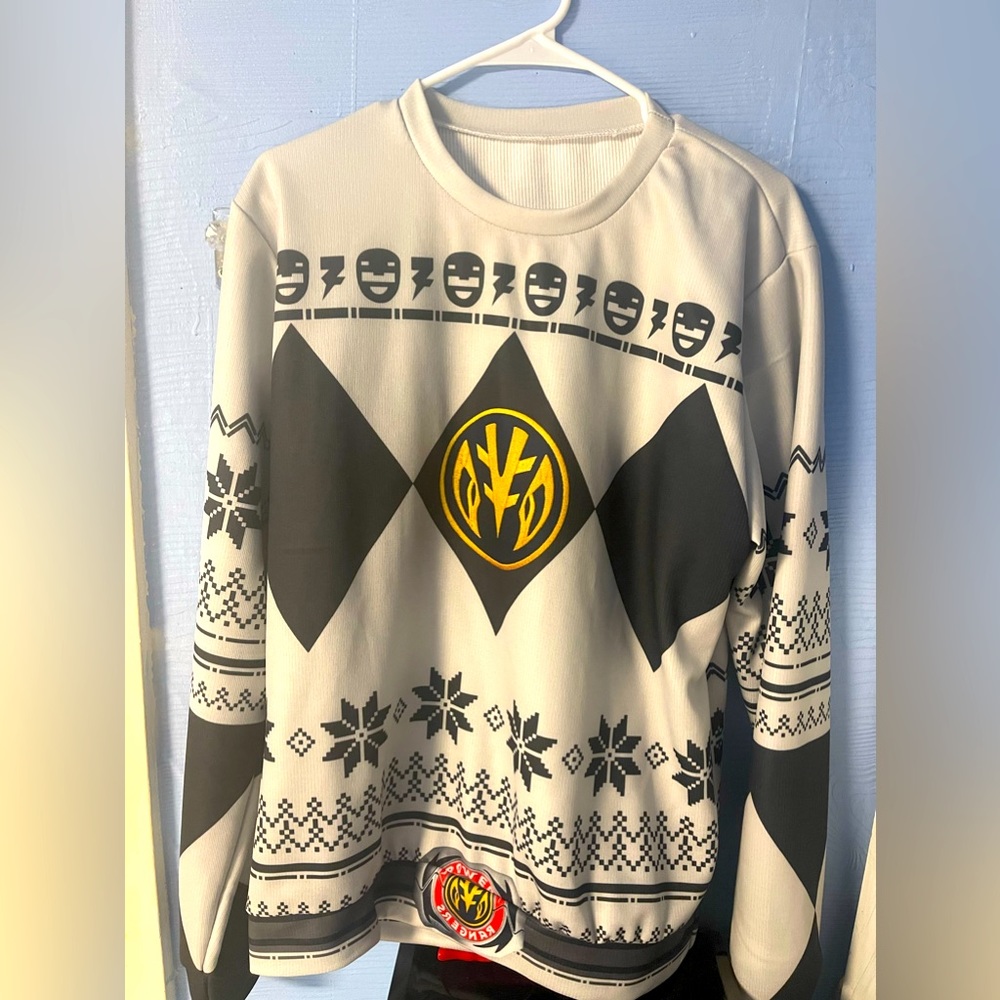 Power ranger white ranger Tommy Oliver sweater